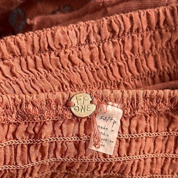 Free People FP One Adella Crochet Lace Sexy Boho Bralette in Copper XS - Picture 11 of 12